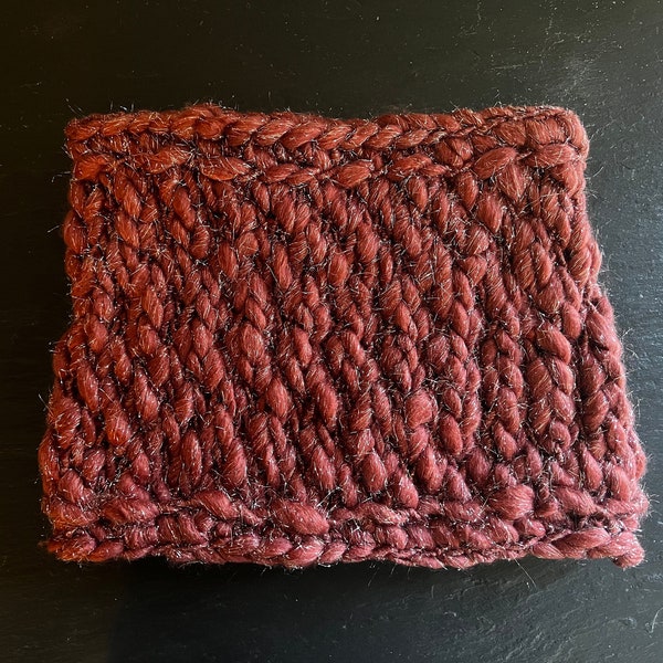 Jophiel Tunisian Crochet Artyarn Cowl - Handspun yarn pattern - Thick and Thin yarn accessory