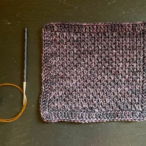 Tunisian Crow Foot Stitch Pattern