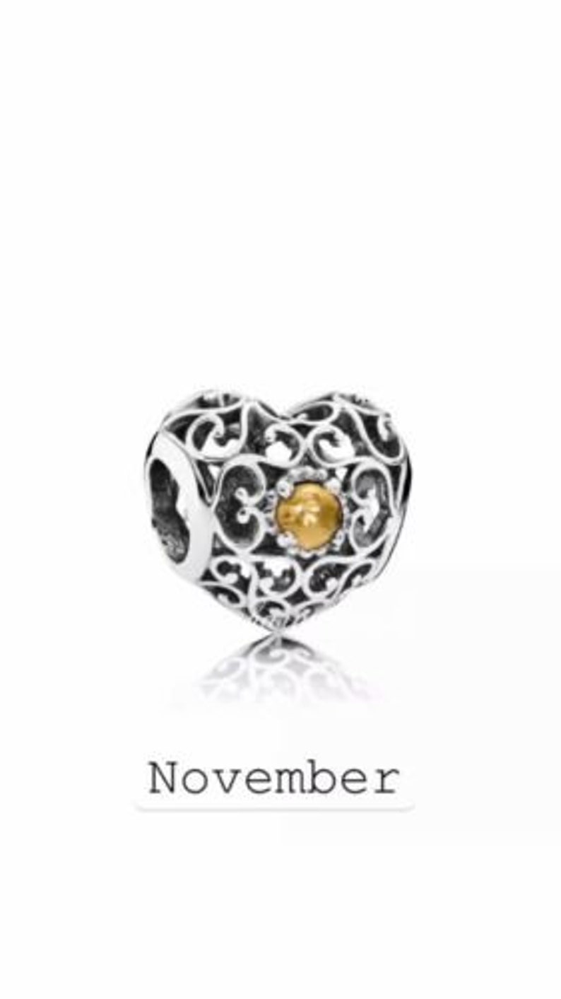 pandora birthstone necklace november