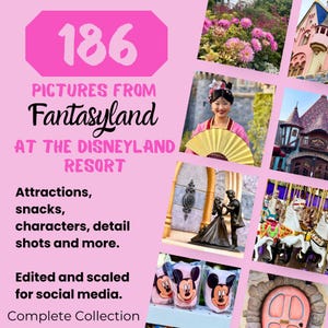 186 Disney Photos for Social Media | Travel Agent Resources | Fantasyland | Advertising | Disney Parks | Digital Download | Marketing