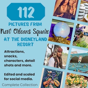 112 Disney Photos for Social Media | Travel Agent Resources | New Orleans Square | Advertising | Disney Parks | Digital Download | Marketing