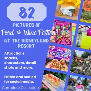 82 UPDATED Disneyland Food & Wine Festival Photos | 2024-2025 | Travel Agent Social Media (Digital Download)