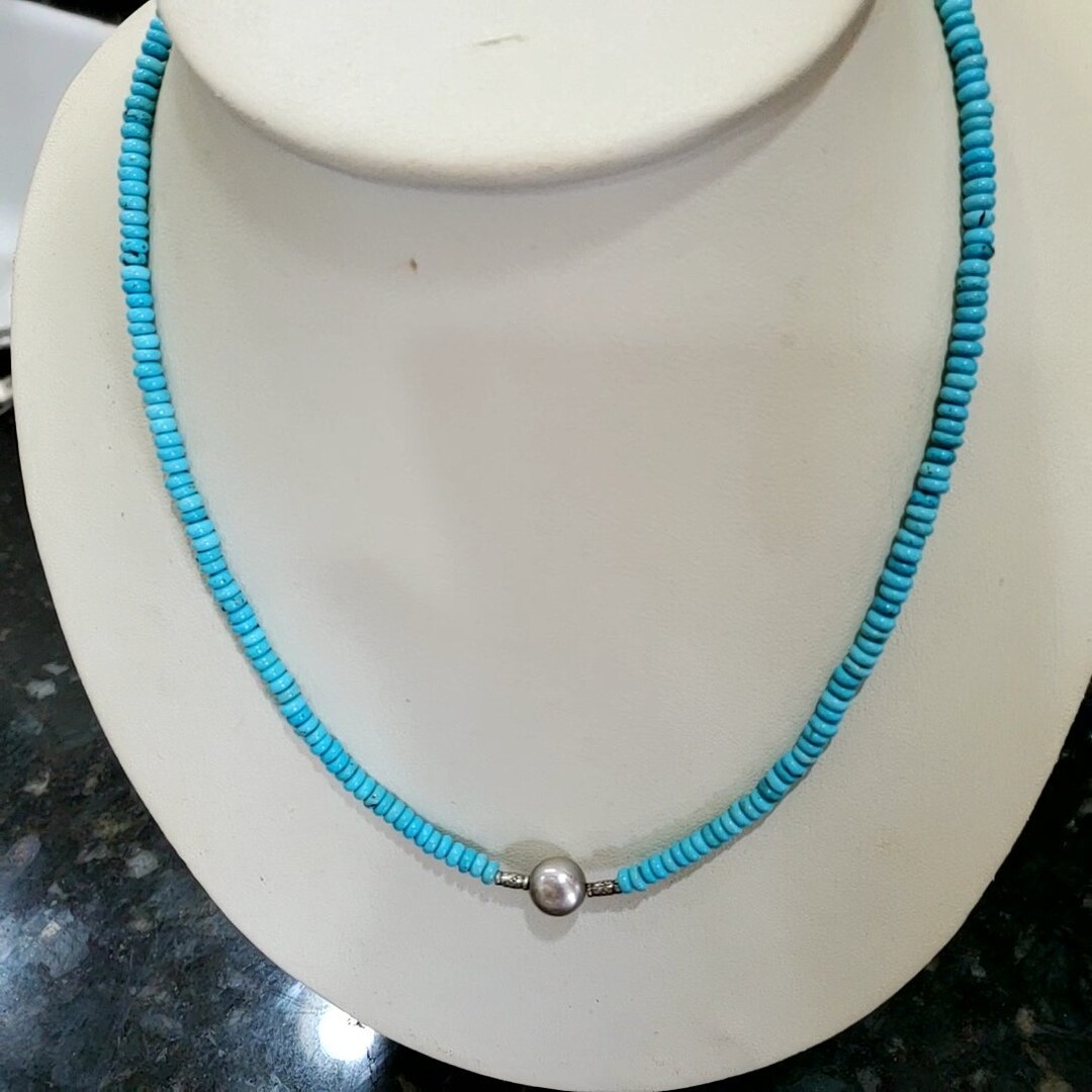 Jolene Bird Multi-Strand Sleeping Beauty Necklace with Mother-of-Pearl main image 1