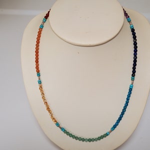 The ultimate SOUL SURFER 7 Chakra necklace. Prosperity and health and well being.