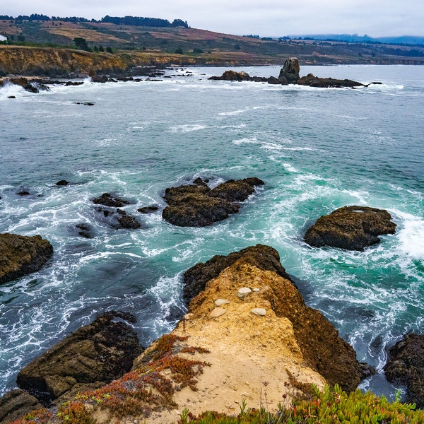 Pigeon Point Lighthouse Coast A4 Photo Print - Stunning Coastal Beauty