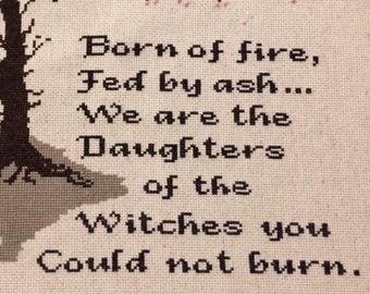 We Are the Daughters -- cross stitch pattern, Instant PDF download