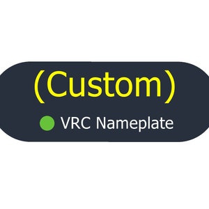 Custom Fabric VRC Name Plate