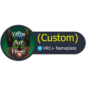 Custom Fabric VRC+ Name Plate