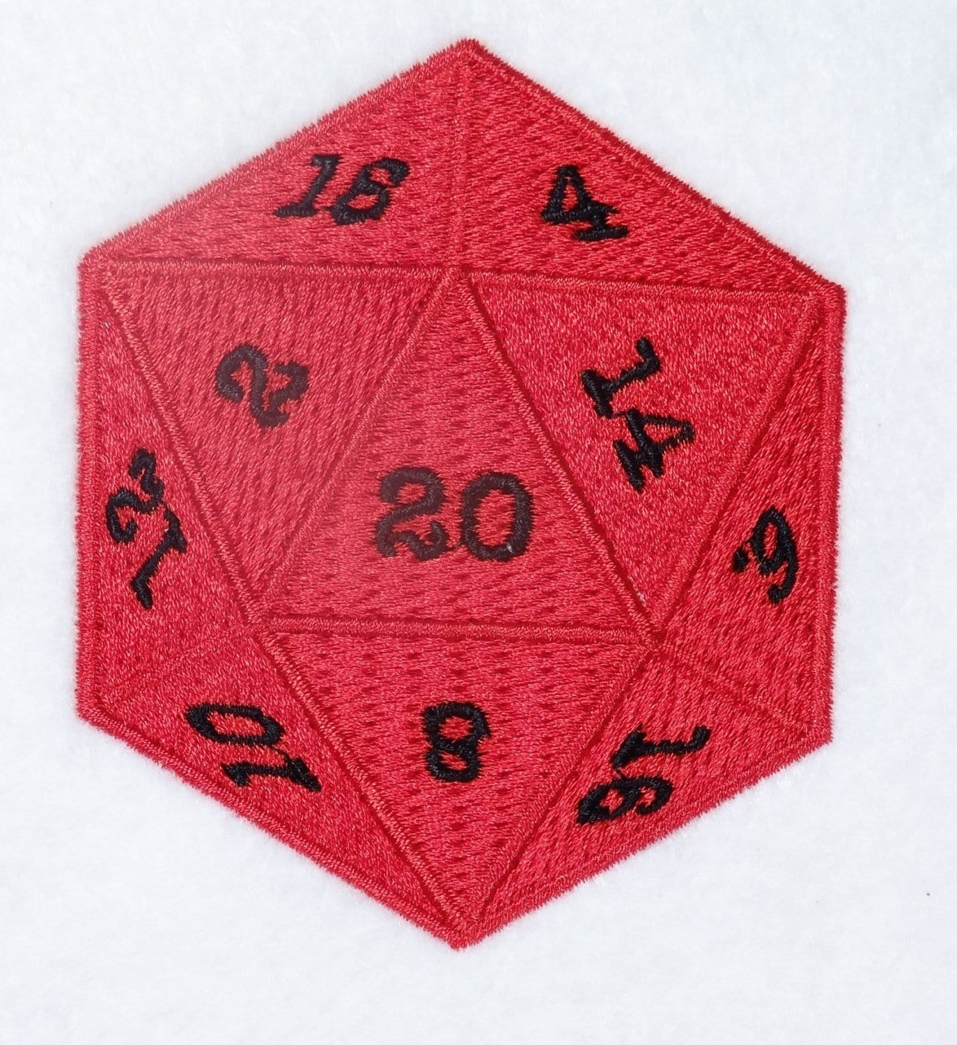 D20 Dice Patch 80mm 3.14 Inch Etsy
