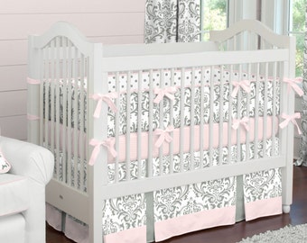 Damask Crib Bedding Etsy