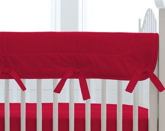 solid red crib bedding