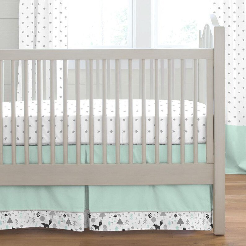Neutral Baby Crib Bedding / Boy Baby Bedding / Girl Crib Etsy
