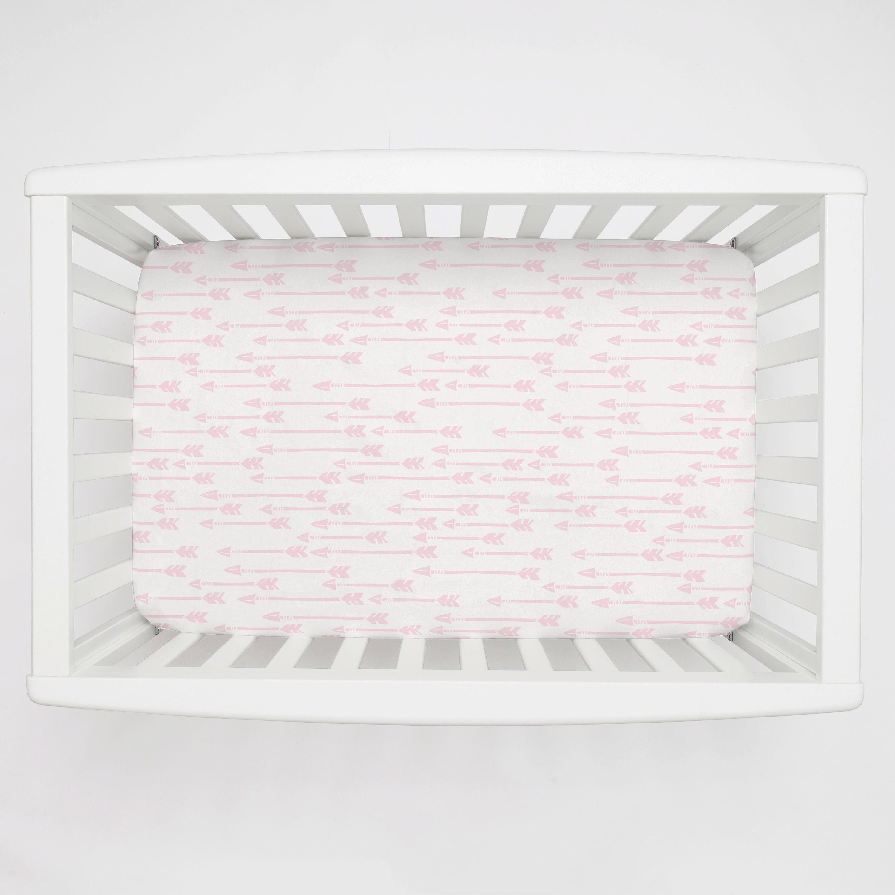 mini crib sheets girl