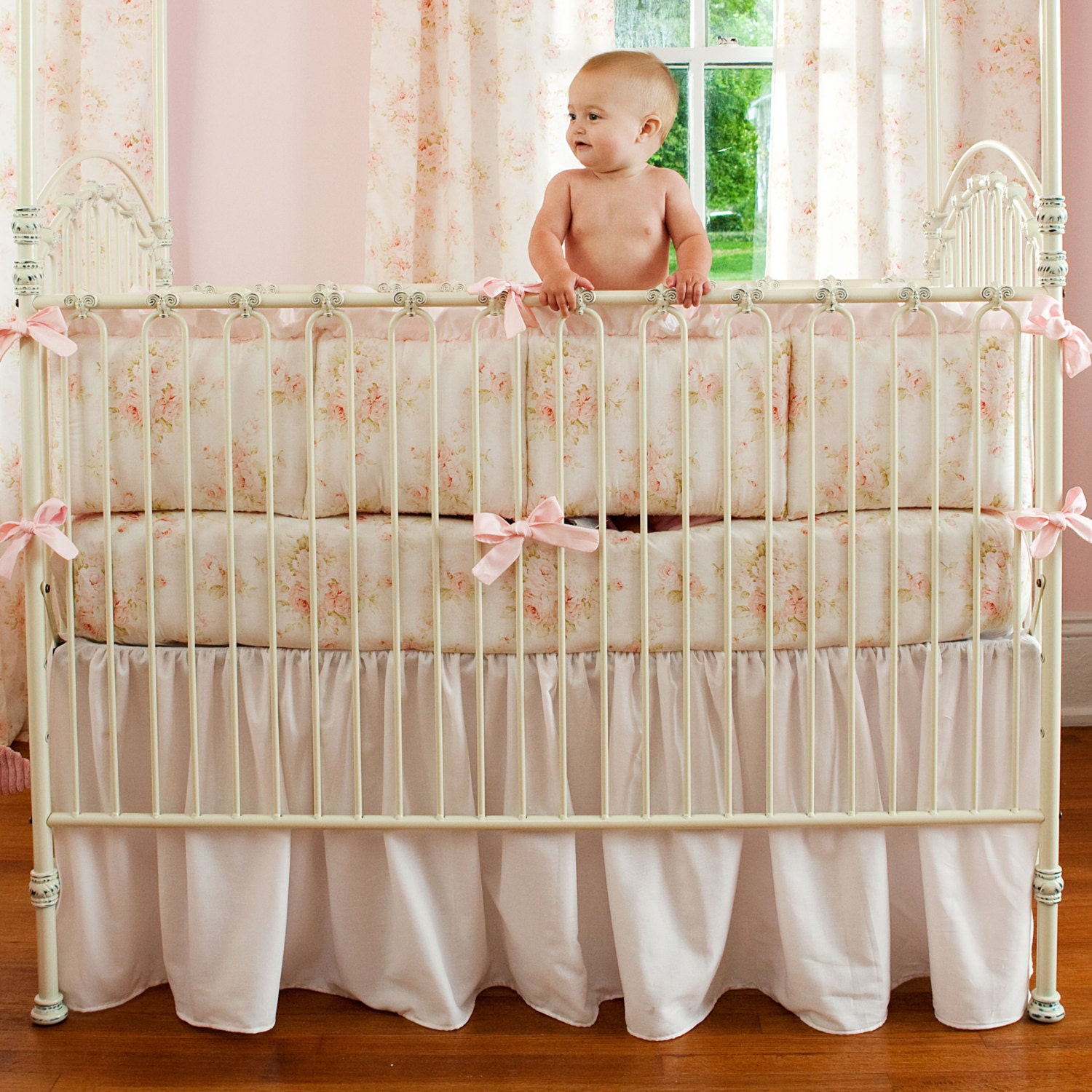 shabby chic crib bedding
