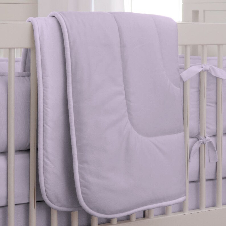 lilac crib bedding