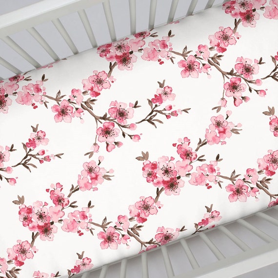 cherry blossom crib set