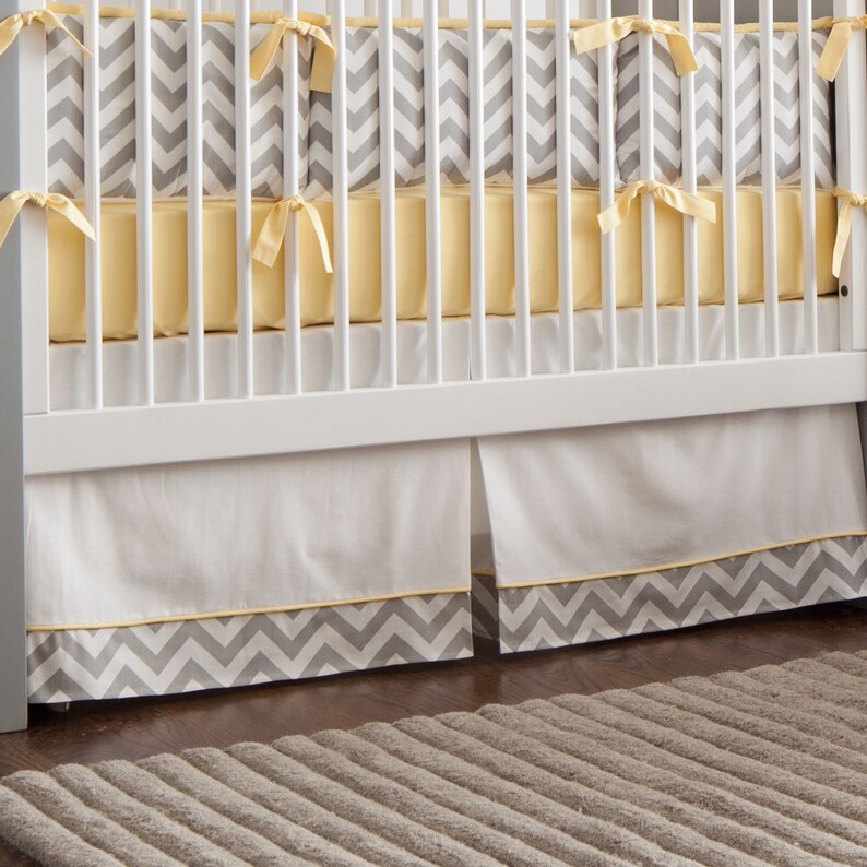 Neutral Baby Crib Bedding / Boy Baby Bedding / Girl Crib Etsy