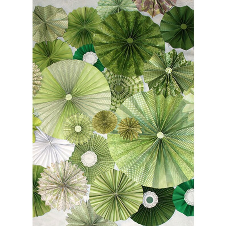 Tan Cream Ivory Brown Rosettes Paper Fans Wedding Pinwheel Backdrop Decor Paper Rosettes Party Decorations Woodland party fall wedding
