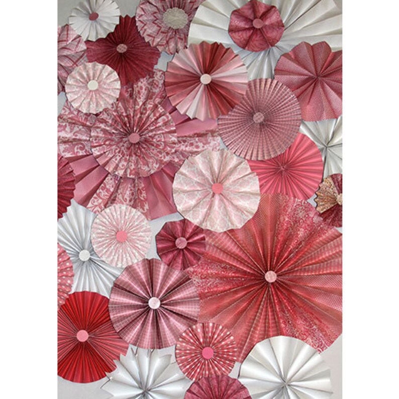Tan Cream Ivory Brown Rosettes Paper Fans Wedding Pinwheel Backdrop Decor Paper Rosettes Party Decorations Woodland party fall wedding