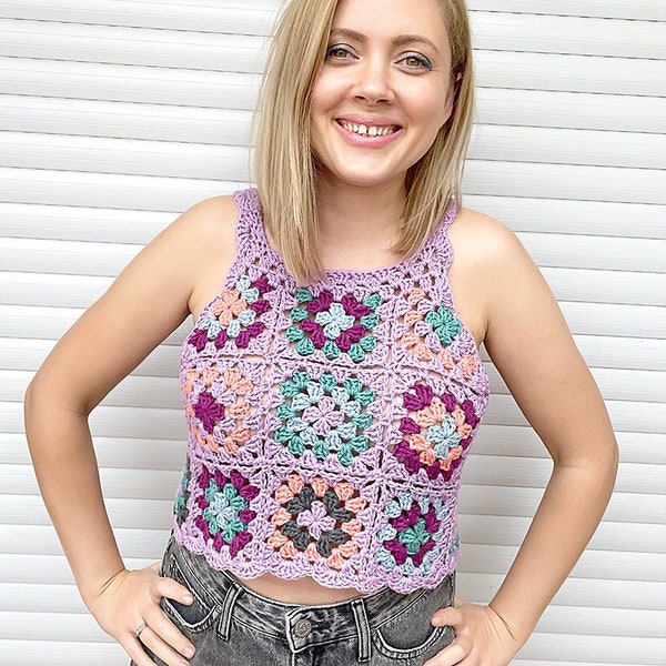 Granny Square Top - Etsy