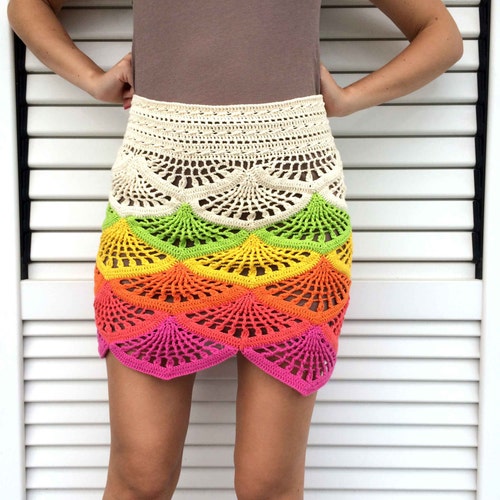 CROCHET PATTERN PDF - Crochet Skirt, Summer Skirt, Midi Skirt, Maxi Skirt, High Waisted Skirt, Easy Crochet Pattern, Boho Crochet Skirt