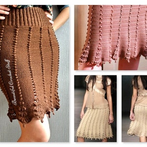 PDF CROCHET PATTERN Crochet Skirt Pattern Womens Skirt - Etsy