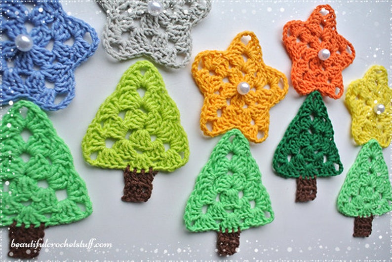 Crochet Christmas Decorations Set PDF Pattern Crochet Etsy