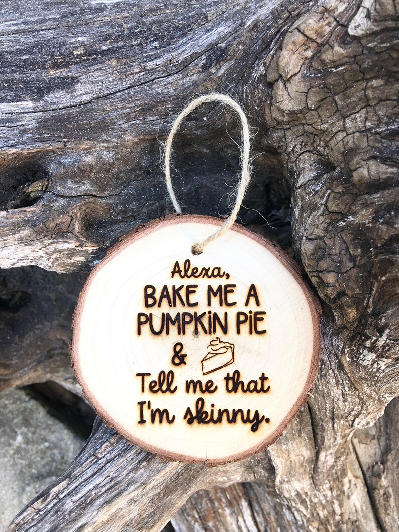 Alexa Bake Me A Pumpkin Pie And Tell Me I M Skinny Ornament Ornaments Home Living Beyourbussiness Com