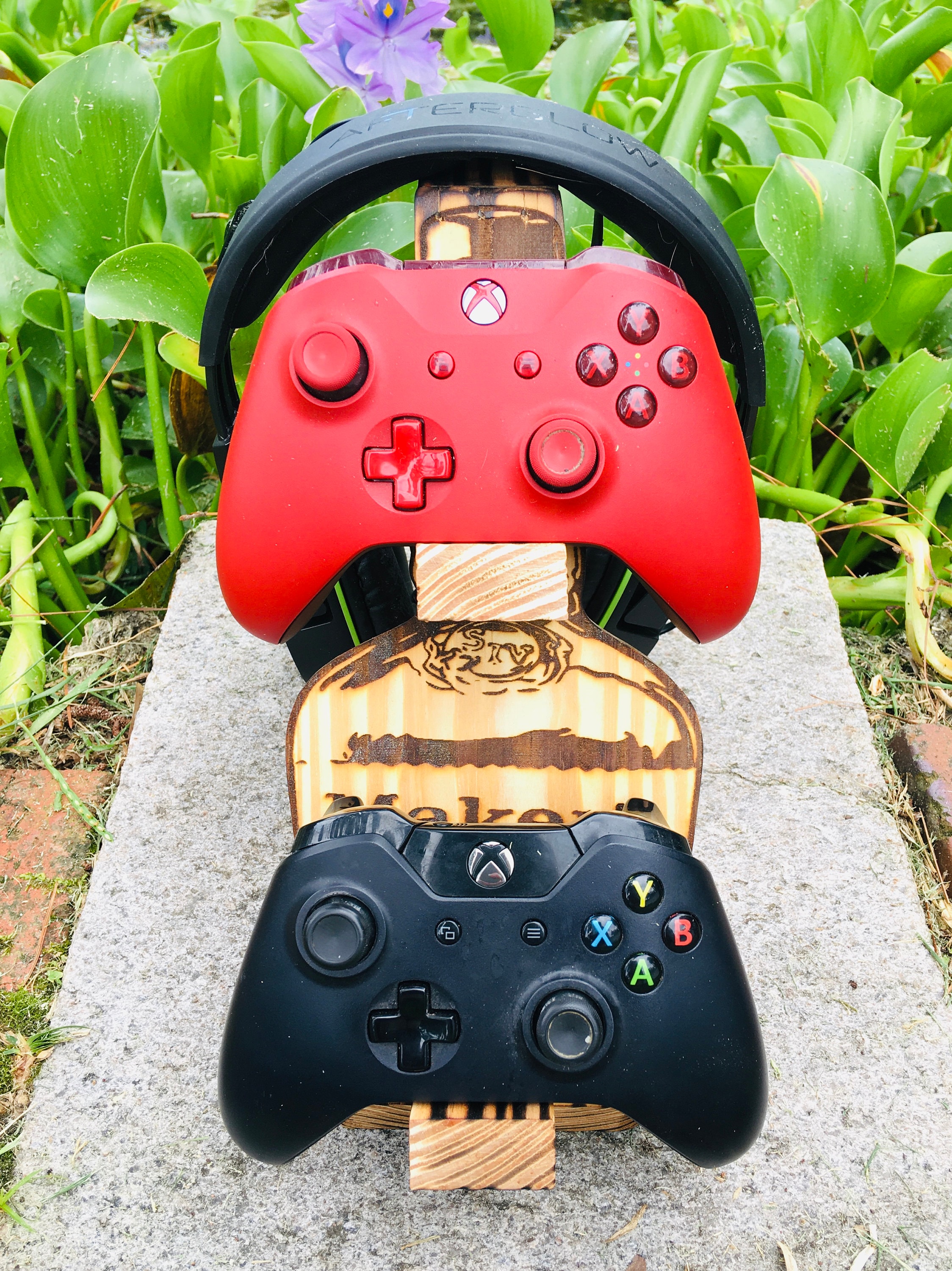 Yoda baby valentine cards valentines cute funny choose board Wooden Game Controller Stand and Headset, Makers Mark Game controller