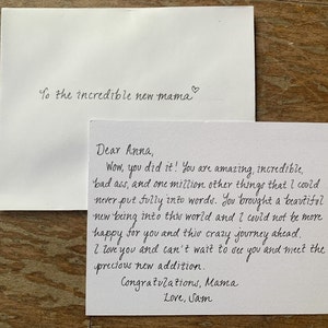 Regalo para futuras mamás / Paquete de cuidados para nuevas mamás / Cartas escritas a mano para el posparto / Afirmaciones para mamás / Paquete de cuidados para ella
