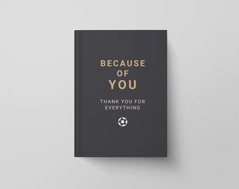 Diario para entrenadores de fútbol, ​​regalo de agradecimiento para futbolistas, cuaderno de agradecimiento para entrenadores, regalo para entrenadores de fútbol, ​​regalo para entrenadores de equipos de fútbol