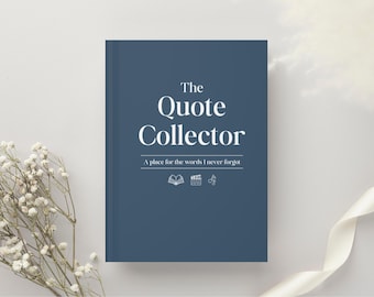 Cuaderno de citas para amantes de las citas, regalo para amantes de los libros, colección de citas, regalo para lectores, diario de lectura, regalo para club de lectura, regalo para nerd de los libros.