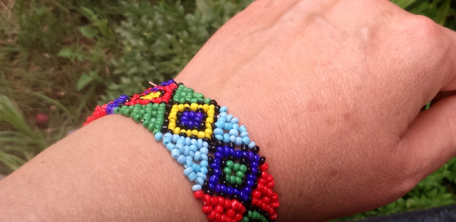 Hippie beads bracelet Gift from Ukraine Etsy