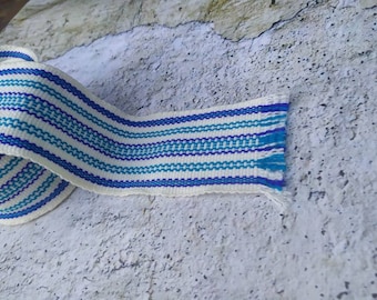 GEWEVEN RIEM Brede tailleband voor shirt Gordelriem voor jeans Veelkleurige stoffen riem Hippie- of bohostijl Ongewoon accessoire Cadeau uit Oekraïne