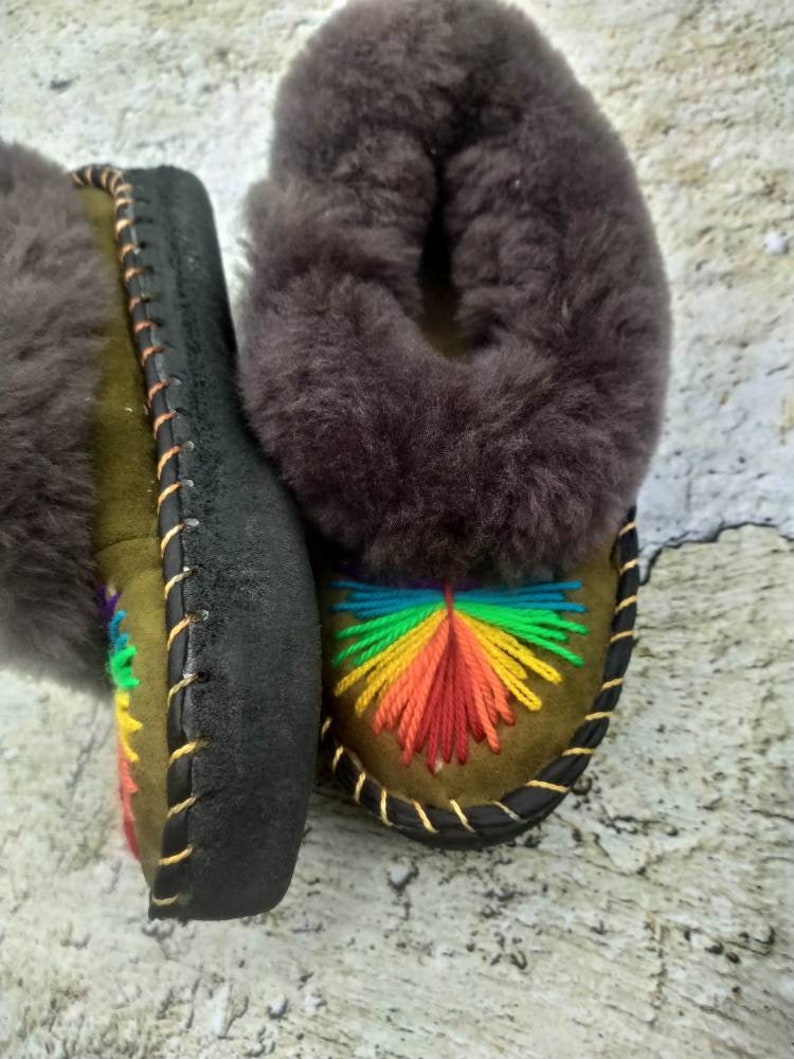 sheepskin fur slippers
