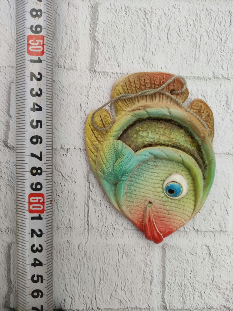 Ceramic Fish Covered With Glossy Enamel Home Decor Pendant for Any Room