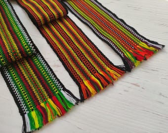 Veelkleurige GEWEVEN RIEM Tailleband Sjerpriem voor overhemdjurkjeans Hippie- of bohostijl Cadeau uit Oekraïne