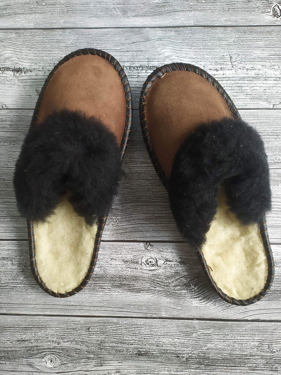 SHEEPSKIN Men Women Slippers Home Slides Fur SANDALS Ecofriendly