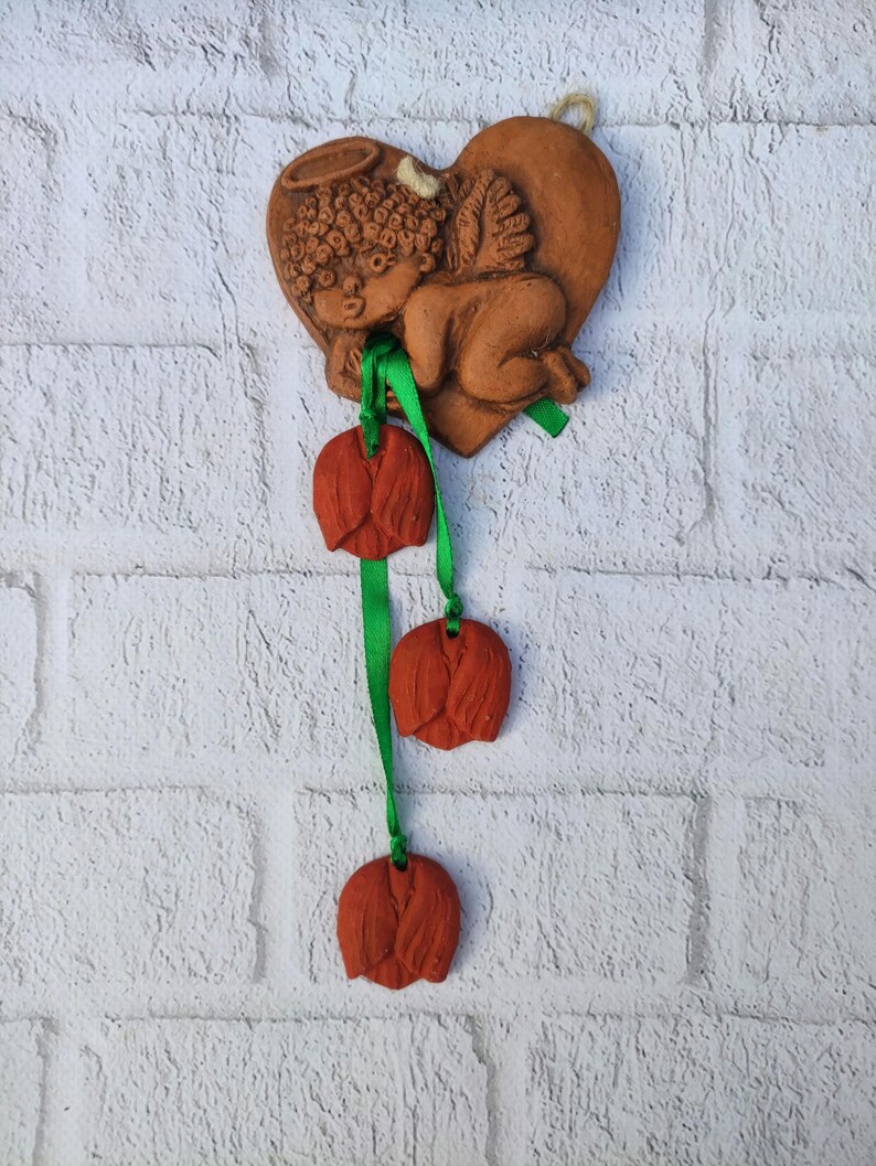Ceramic Home Decor Pendant for Any Room ANGEL CHERUB A Great and