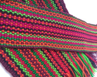 Veelkleurige GEWEVEN RIEM Tailleband Sjerpriem voor shirtjurk, jeans of tas Hippie- of bohostijl Cadeau uit Oekraïne