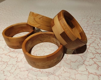Mix wooden bracelets. Gift from Ukraine