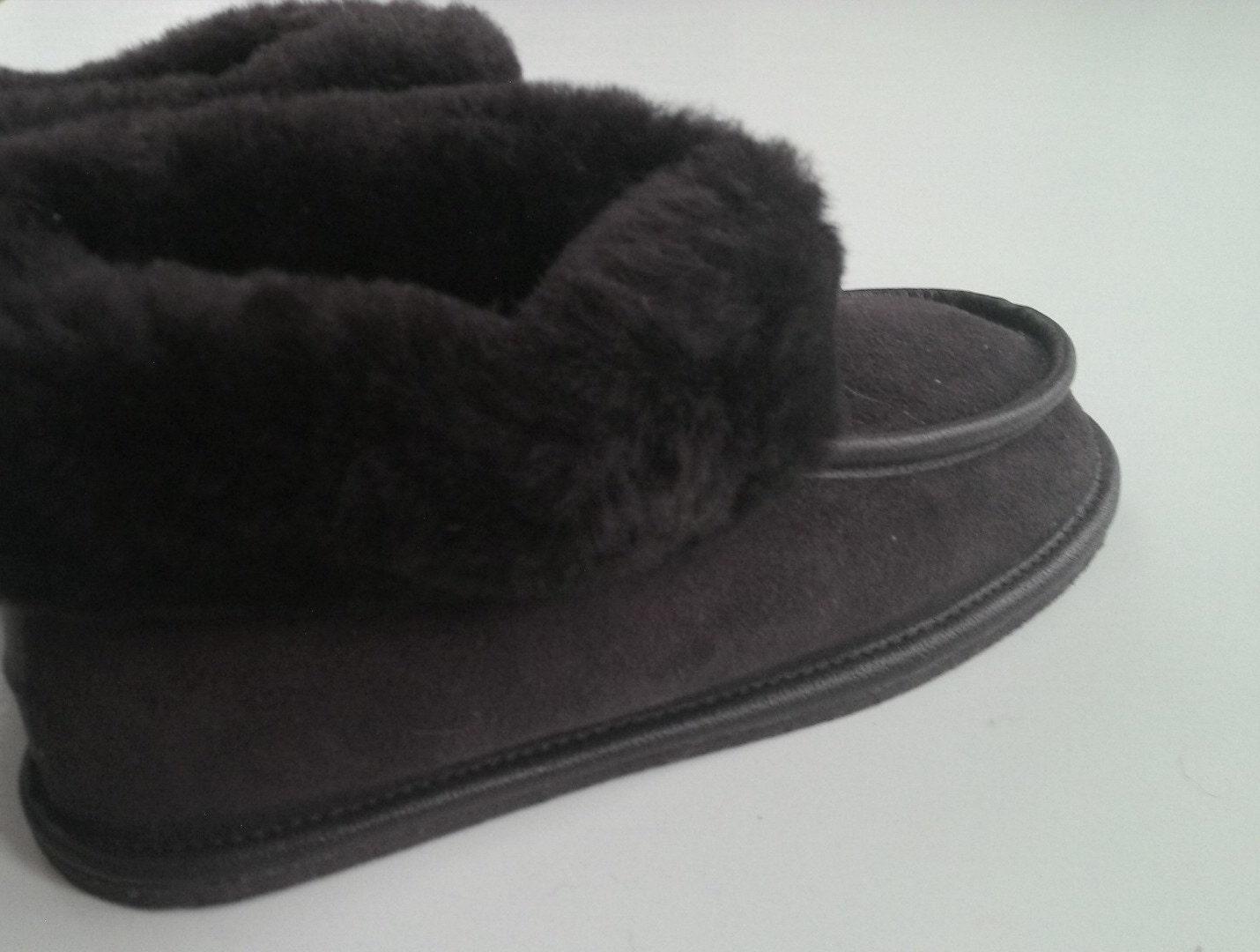 Women Sheepskin Slippers Winter Fur Boots Leather Moccasins - Etsy