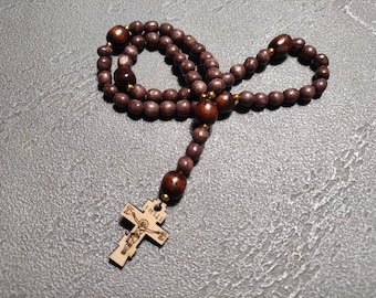 Wooden rosary  Prayer rosary with cross Gift for any occasion Gift from Ukraine home decor