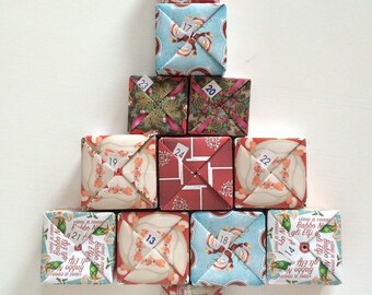 Advent calendar with 24 Eco Box-Advent calendar-eco box 24 | Etsy