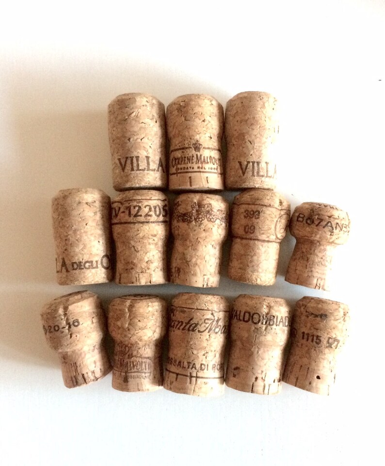 Italian Prosecco-Spumante Wine Corks Used 30, All Natural Corks, Craft Corks, Wine Cork Supply, Wedding Decoration,Tappi di sughero Spumante immagine 2