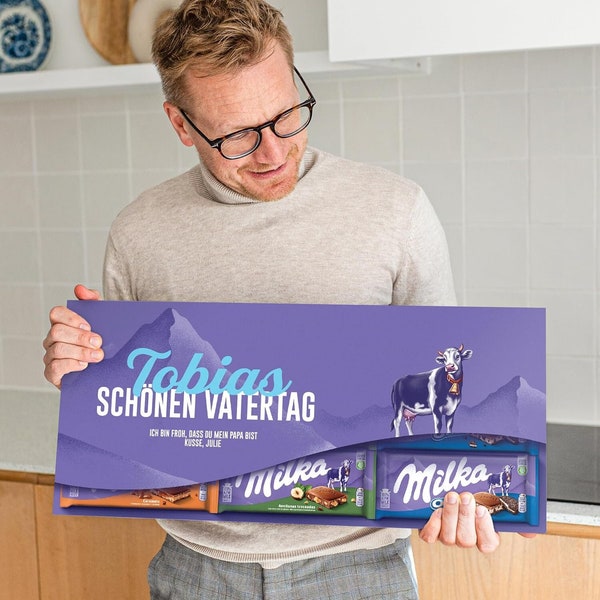 Personalized XXL Milka Chocolate Bar - Milka Bar with Name & Text from YourSurprise - Perfect Choco Gift for him / her