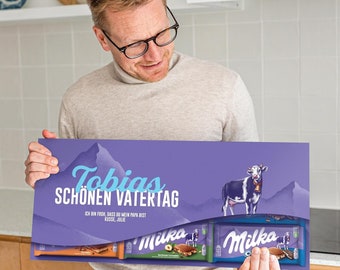 Personalized XXL Milka Chocolate Bar - Milka Bar with Name & Text from YourSurprise - Perfect Choco Gift for him / her