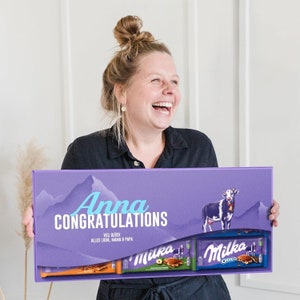 Personalized XXL Milka Chocolate Bar - Milka Bar with Name & Text from YourSurprise - Perfect Choco Gift for him / her