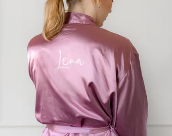 Kimono personalizzato con nome o testo - Con vestaglia - Accappatoio YourSurprise Rosa - Taglia unica