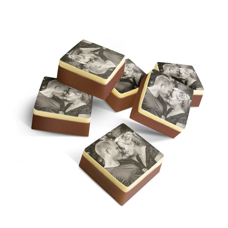 Chocolats personnalisés avec photo Bonbons au chocolat avec photo en couleur de votre choix Chocolat carré Cadeau fête des mères image 8